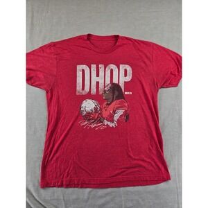 NFLPA DeAndre Hopkins DHop Graphic T-Shirt Mens XL Heather Red Short Sleeve Tee
